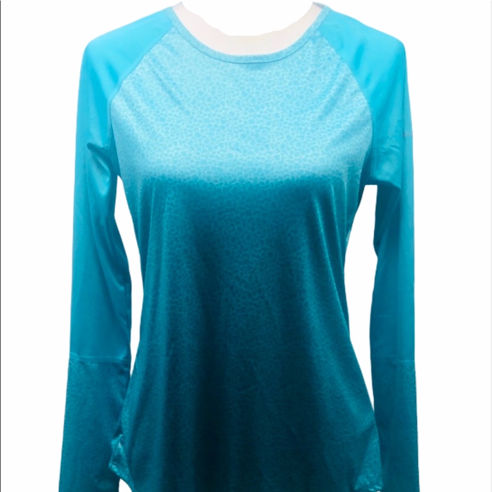 Columbia Women's Blue Long Sleeve Omni Shade Shirt Size US Medium - Picture 1 of 8